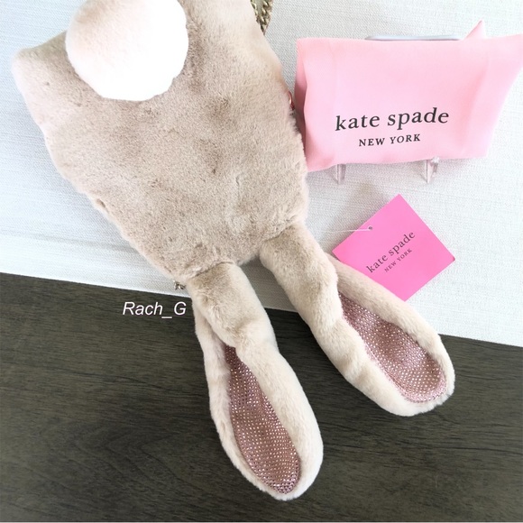 Kate Spade Bunbun Faux Fur 3D Bunny Rabbit Crossbody - Picture 8 of 12